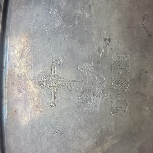 1942 USN international silver serving tray - Picture 8 of 8